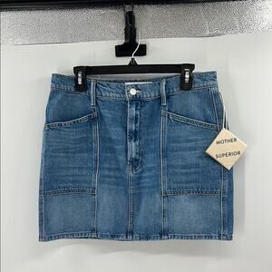 Mother Superior The Lineup Swooner Mini Skirt - Love Line - 32 - NWT